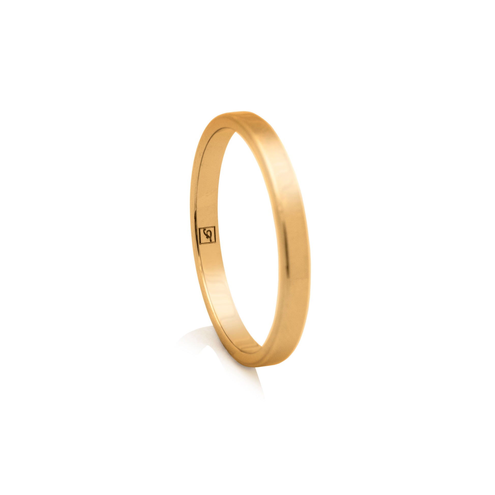 2.5mm Gold-Plated Tungsten Flat Ring