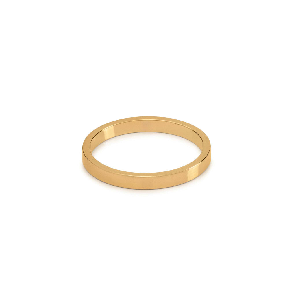 2.5mm Gold-Plated Tungsten Flat Ring