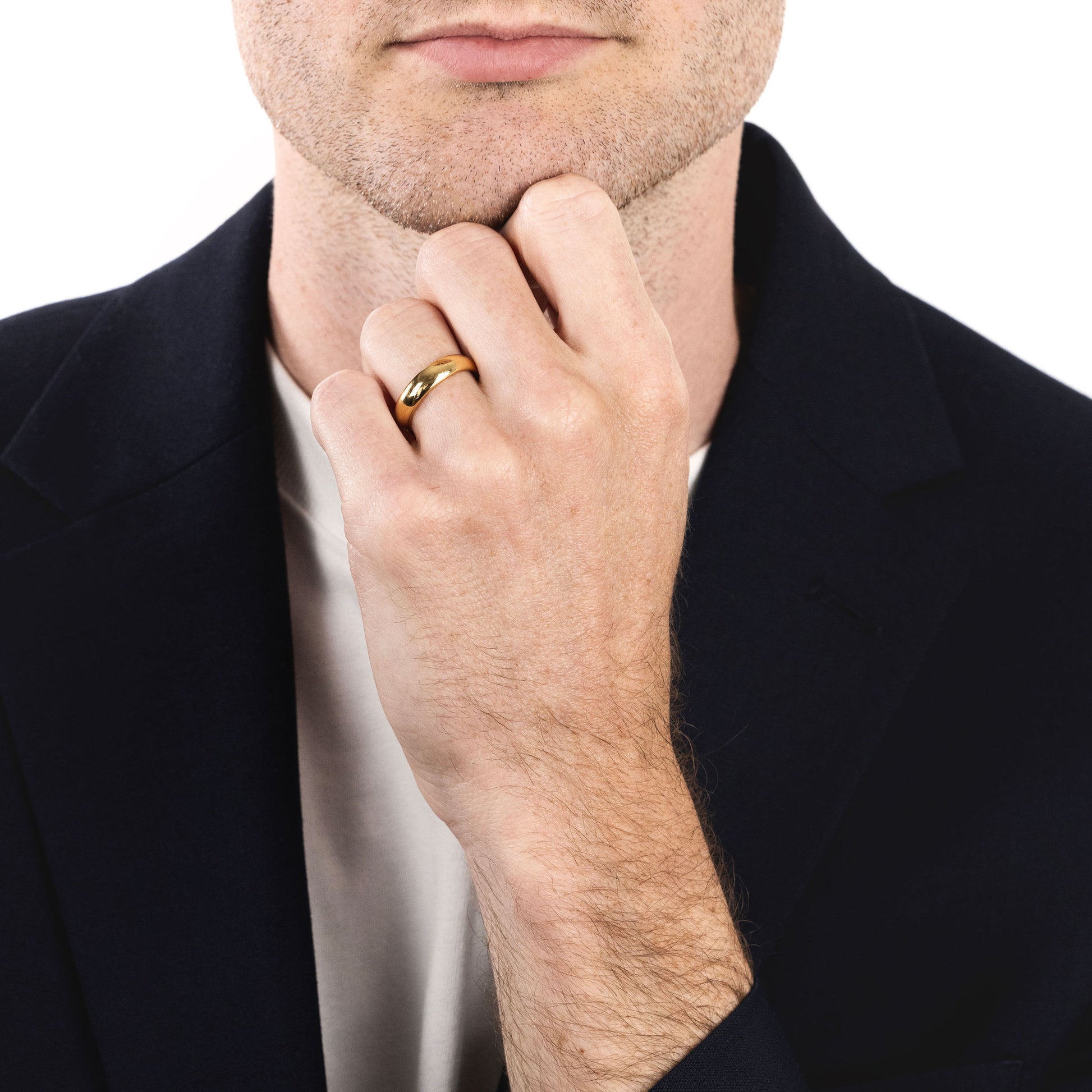 5mm Gold-Plated Tungsten D Ring