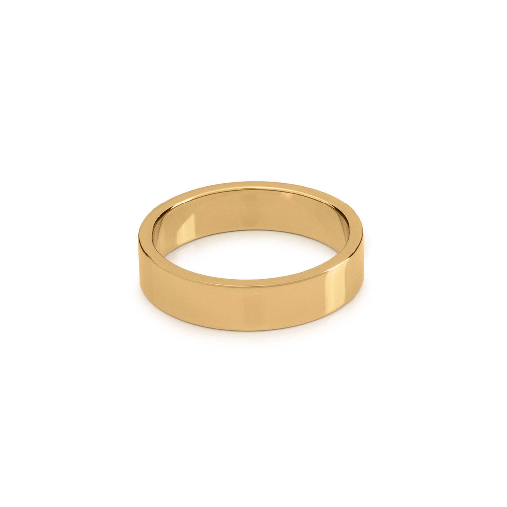 5mm Gold-Plated Tungsten Flat Ring