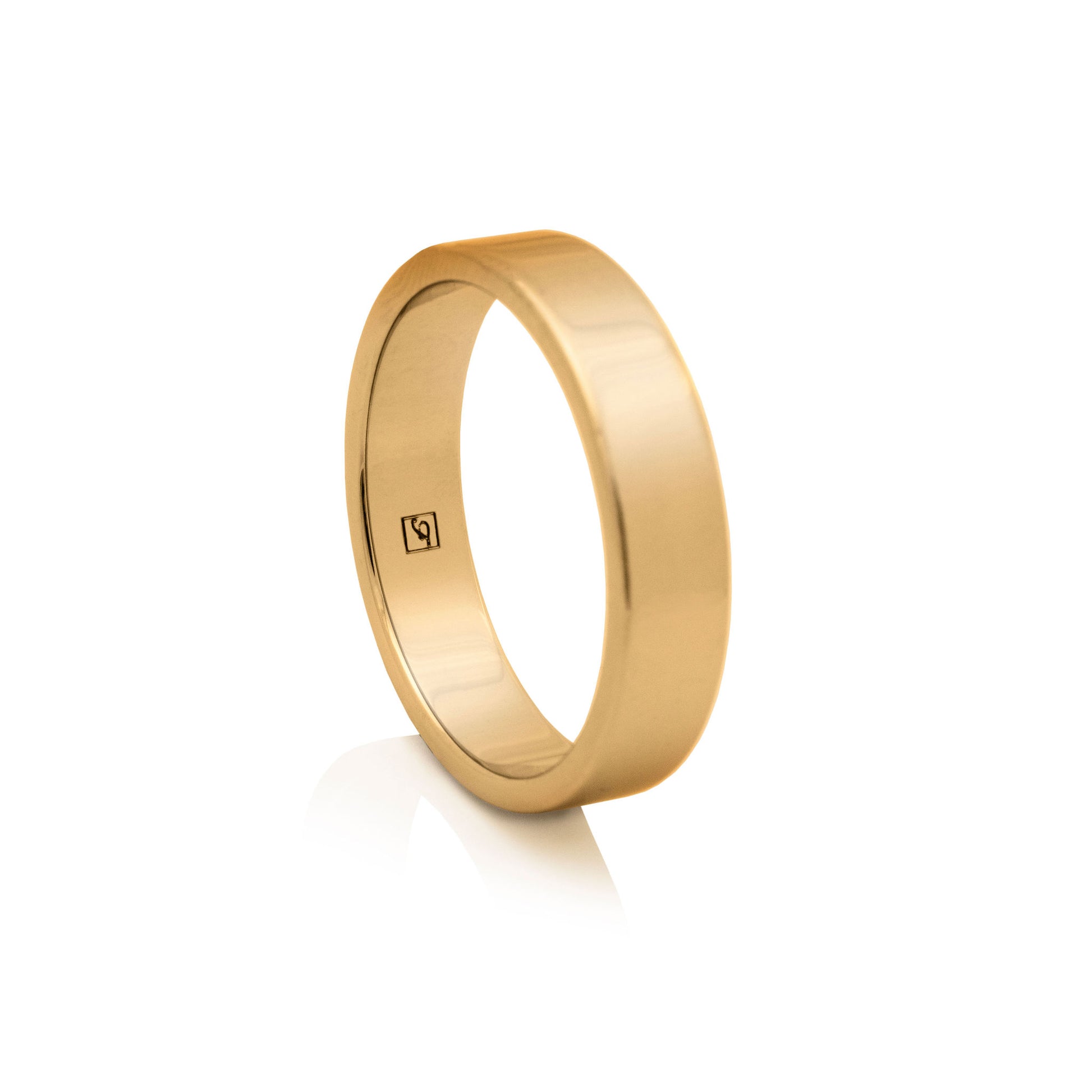 5mm Gold-Plated Tungsten Flat Ring
